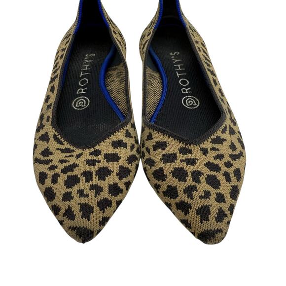 Rothy’s The Point Flats Cheetah Size 7 - Picture 2 of 8